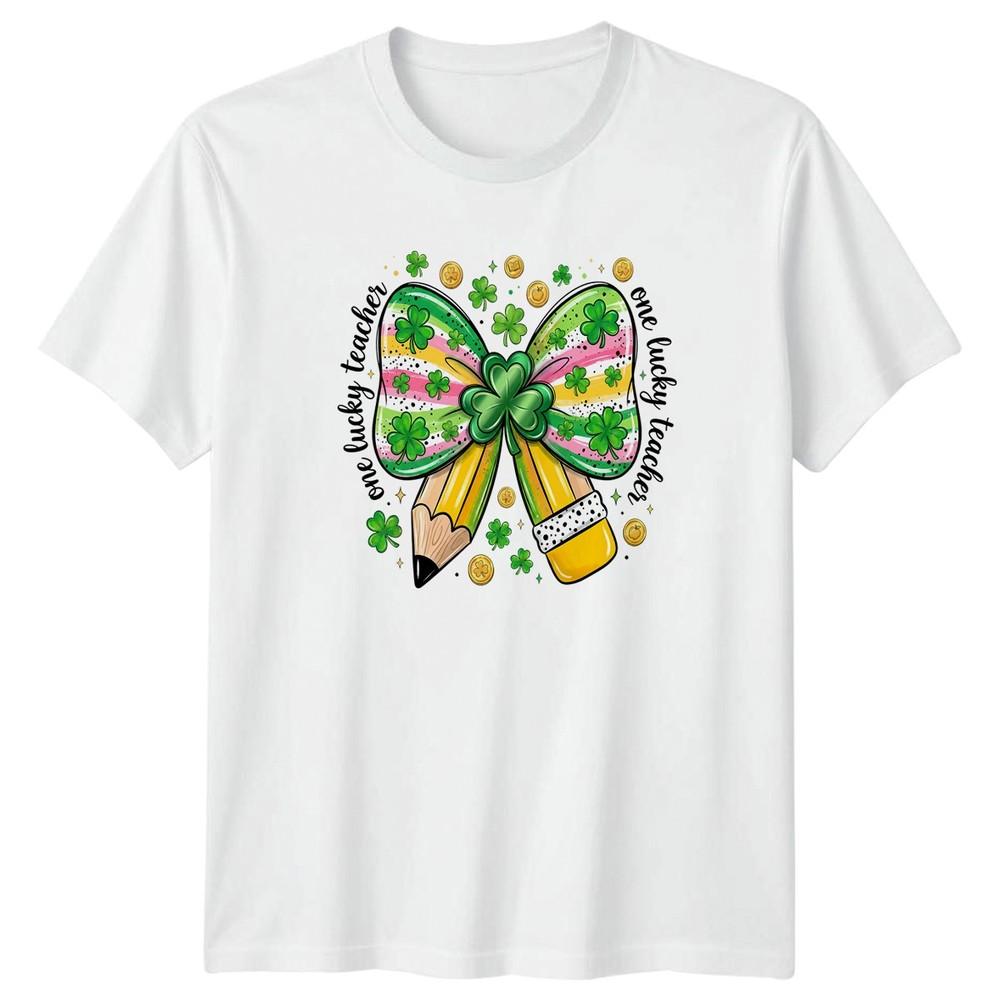 One Lucky Teacher Unisexs TShirt St Patricks Day Teacher St Patricks Day S