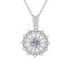 S925 Sterling Silver Snowflake Star Necklace - Festive, Trendy, and Versatile for Everyday Wear