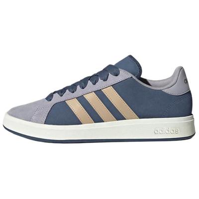 Grand Court Base 00s Comfortable Versatile Durable Low-Top Sneakers Unisex Sneakers Gray Blue KK1405