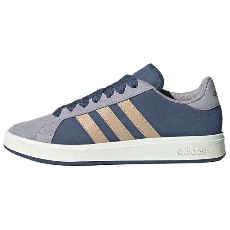 Adidas Grand Court Base 00s Comfortable Versatile Durable Low-Top Sneakers Unisex Sneakers Gray Blue KK1405