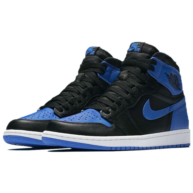 Air Jordan 1 Retro High OG Royal 2017 Unisex Sneakers Black Royal-White 555088-007