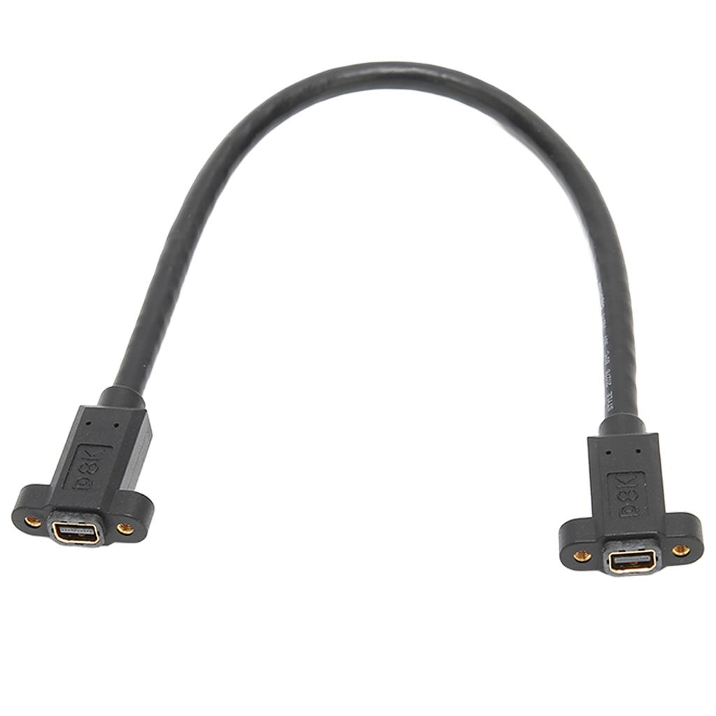 Mini DP Cable 8K 60HZ 4K 144HZ Mounting Panel Mini Displayport Female To Mini Displayport Female Adapter 30cm