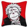 Hot Anime Jujutsu Kaisen Pillow Covers Cartoon Sofa Decorative Home Double-Sided Printing Short Plush Cute Cushion Cover