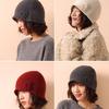 All Wool Flower Hat for Women Sweet and Handcrafted Woolen Knitted Hat  Winter Warm Ear Protecting Hat