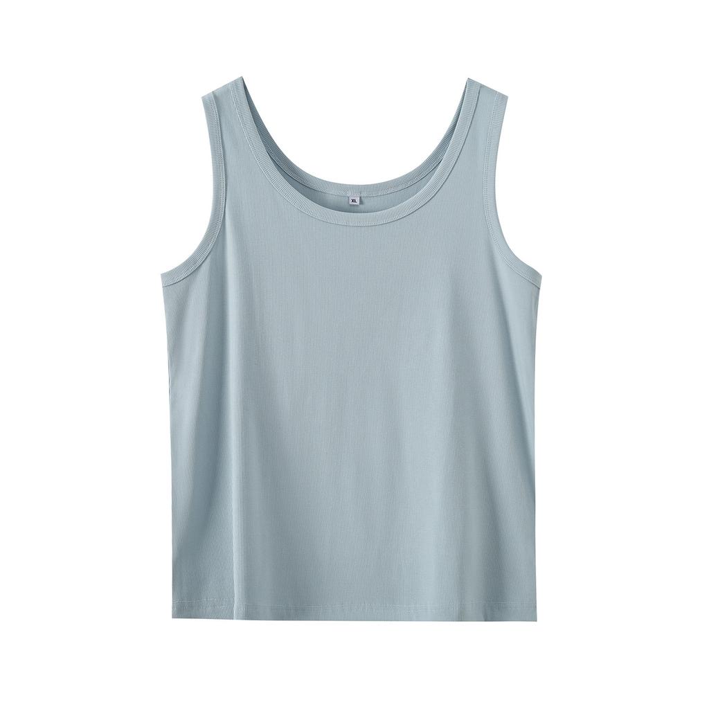 Large Size Women's Clothing Simple Solid Color Fashion Single Wear Inner Vest Women's 2026 Spring New Pullover Top 134360