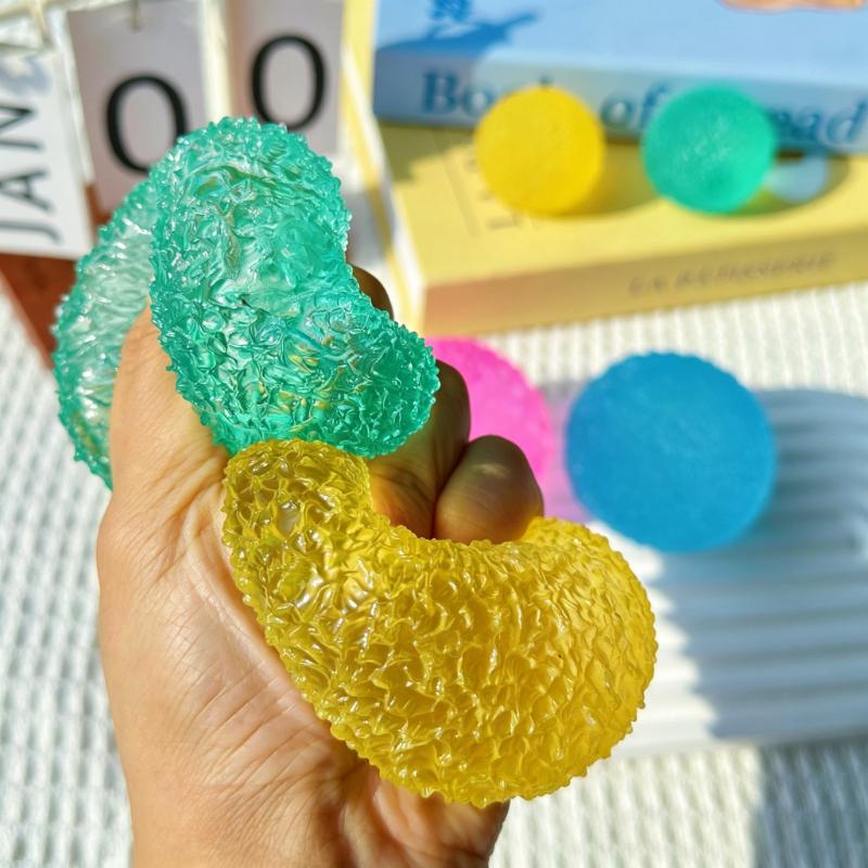 Multi-color Maltose Ice Ball Fidgets Toy Super Soft Pink Hi Slow-rebound Squeeze Toy Anti-Stress Toy for Adult Hand Exercise