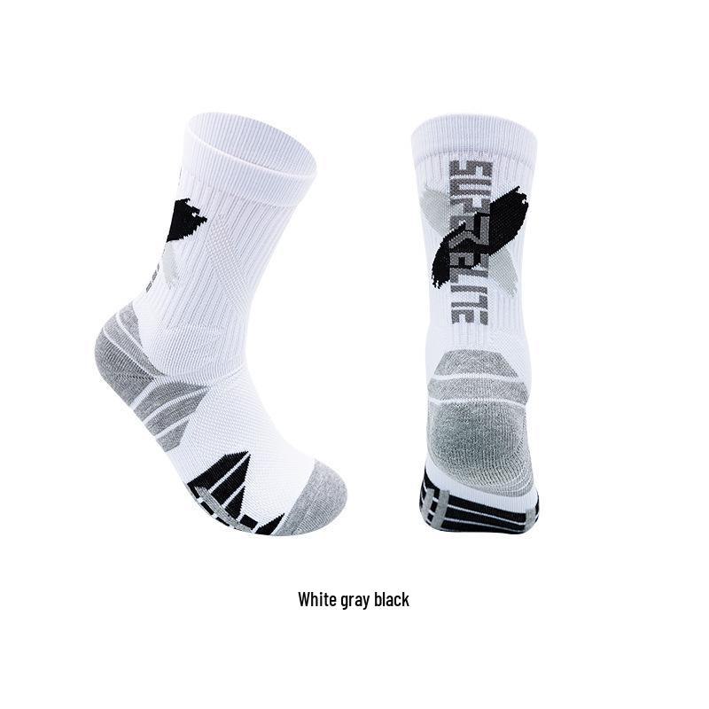 Herren Elite Mid-Calf Basketball Trainingssocken mit Frotteesohle