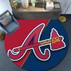 Atlanta Braves,Round Area Rug,Carpet Rug for Living Room Bedroom Sofa Playroom Decor,Non-slip Floor Mat