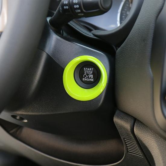 Engine Start Stop Button Trim Ring Cover for Jeep Renegade 2015+ & Compass 2017+