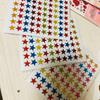 10 pcs Golden Star Reward Stickers Self-Adhesive Gold Star Stickers for Classroom Teacher