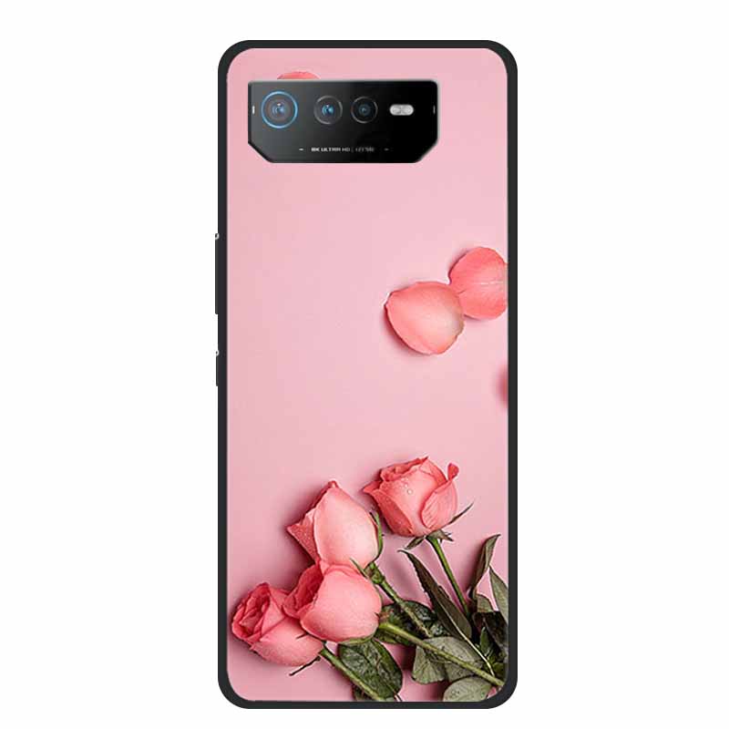 Phone Case For Asus ROG Phone 6D Ultimate Back Cover Case Black TPU Silicone Soft Coque For Asus ROG Phone 6 Pro Case Phone6 Pro
