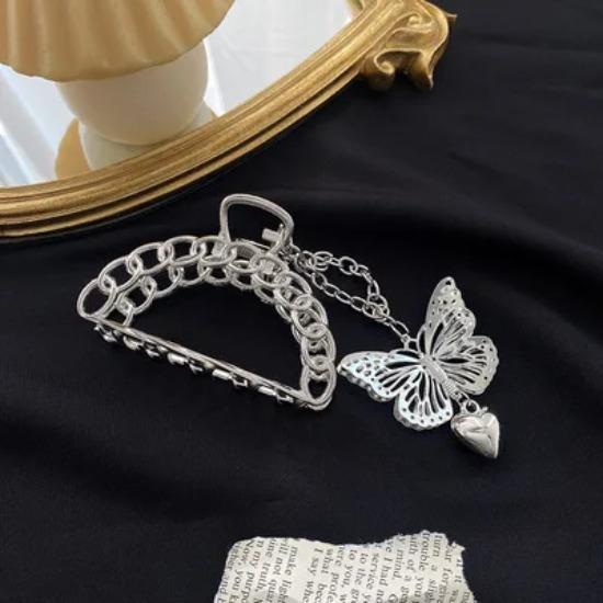 Ruoshui Woman Novelty Irregular Hairpins Punk Style Metal Silver Hair Claws Barrettes Women Hair Accessories Hair Clips Hairgrip