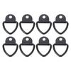 8pcs V Ring Tie Down Anchors Heavy Duty Steel V Ring Bolt On Trailer Anchor for Trailer Cargo Truck