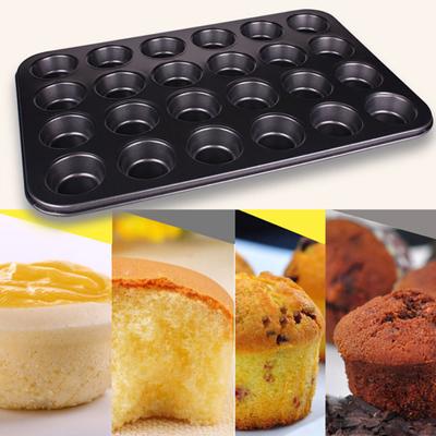 24-Cavity yapışmaz Muffin Tatlı Fincan Kek Kalıp Tepsisi fırın tepsisi Ev DIY