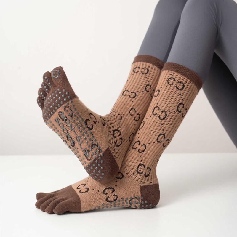 Junbie Mid-Tube Five-Toe Pilates Yoga Socks