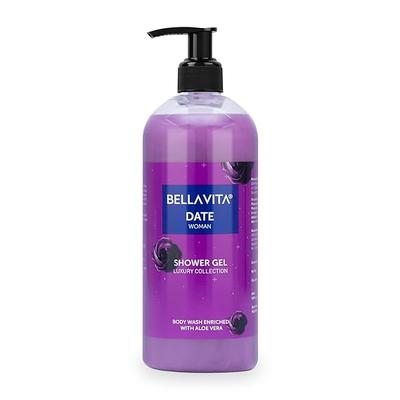 Luxury Date Woman Body Wash Refreshing Shower Gel for Deep Cleansing, Hydrating, Moisturising, Softer & Smoother Skin with Aloe Vera 500 Ml