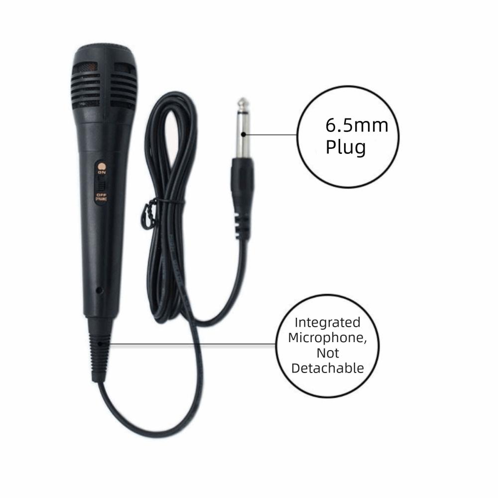 Gesangsmikrofon Dynamisches Mikrofon 3,5mm\6,5mm Handmikrofon Kabelmikrofon Für Karaoke