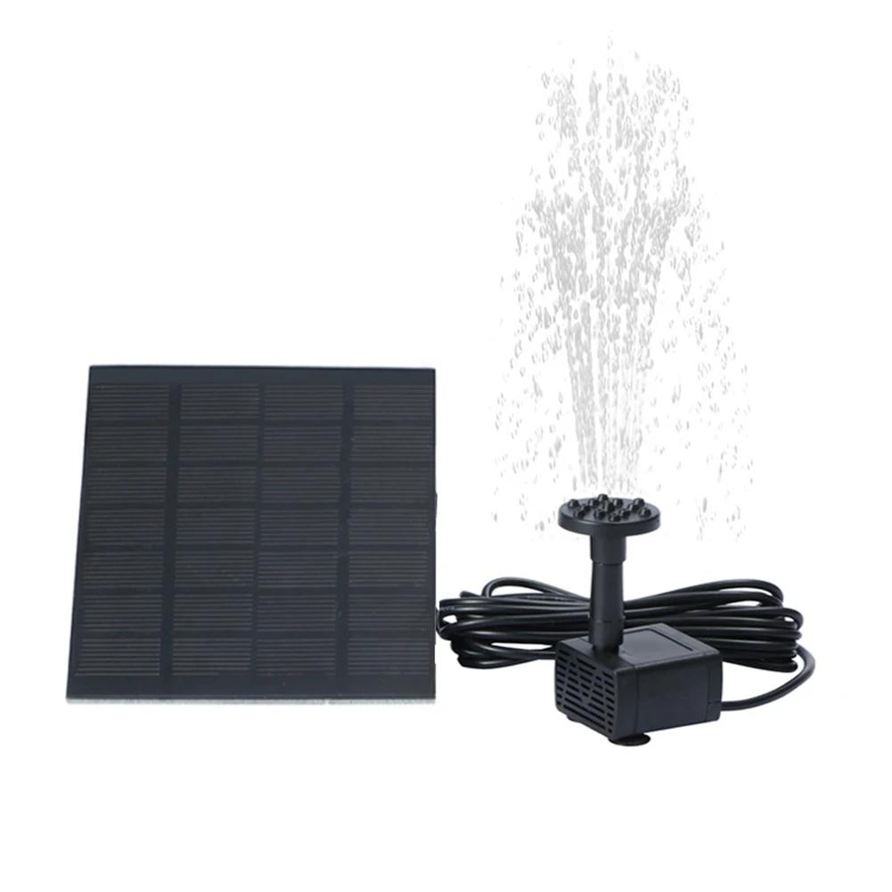 Solar Aquarium Wave Maker Easy Installation with 6 Nozzles Water Pump Filter Multifunctional Decorative Props for Outdoor Garden