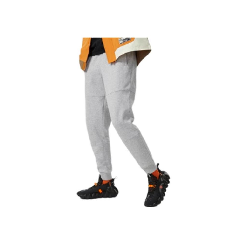 Li Ning Badfive Casual Knit Drawstring Sweatpants Men Bottoms Gray AKLR395-3