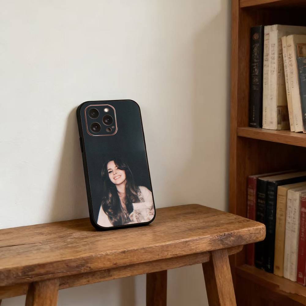 

Lanas-w-Del-R-Rey Phone Case For iPhone 17,16,15,14,13,12,11 Plus,Pro Max,XS,Soft Silicone Black Cover iPhone11ProMax