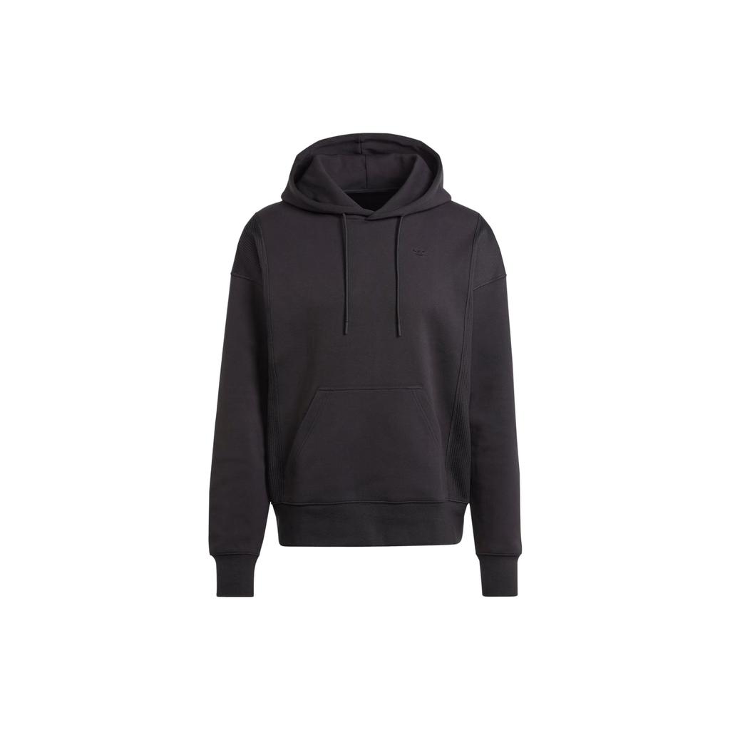Adidas Originals Trefoil Adventure Hoodie With Solid Color Logo Men Tops Black IJ0706