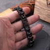 Punk Rock Biker Bracelet Stainless Steel Chain Motorcycle Jewelry for Men Stylish Durable Bangle