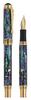 Xezo Maestro Fountain Nib Gift of Writing 18K Paua Each Unique Pen, Medium-Fine (0.45mm Line), Series, Gold-Plated Abalone, Handmade, Serialized,