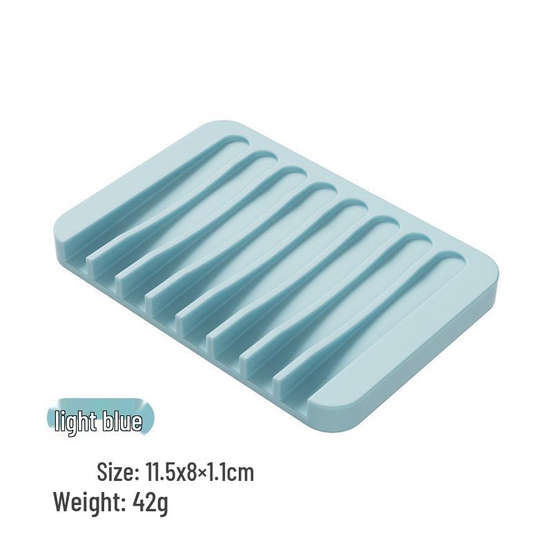 Silikon-Seifenschale im japanischen Stil: Kreatives Ablaufrinnen-Aufbewahrungsfach für Bad und Küche
