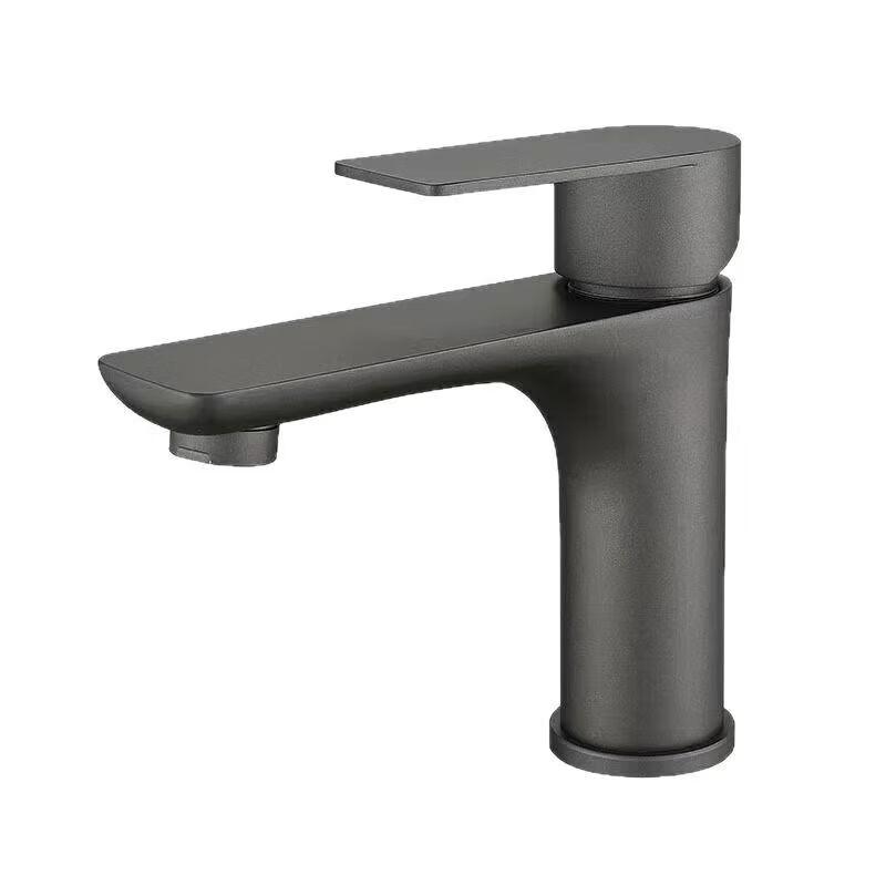 Jinghewen Black Stainless Steel Basin Faucet