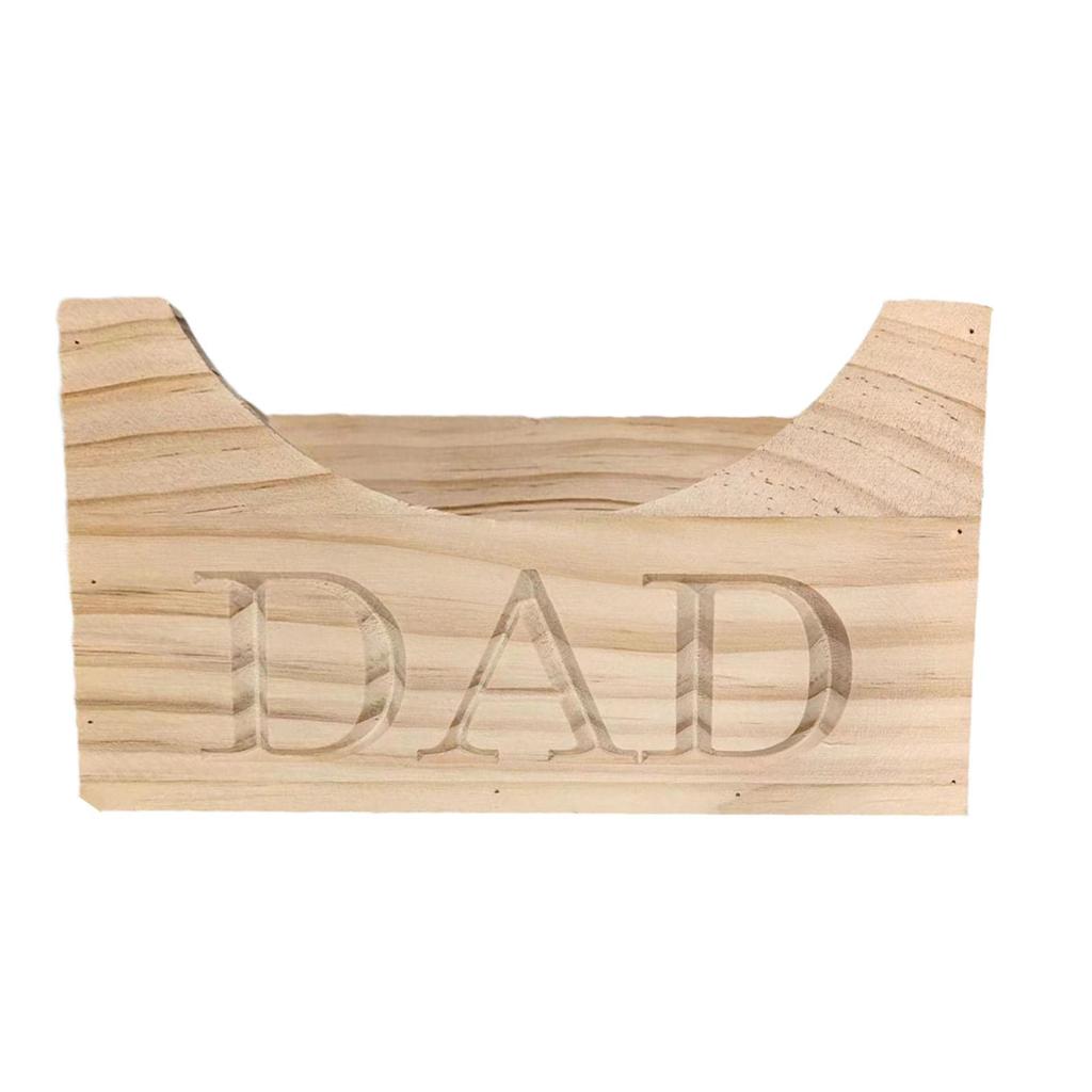 Wooden Dad Hat Holder Box Decor Fathers Day Gifts for Boyfriend Birthday Log