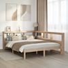 VidaXL Bookcase Bed Without Mattress 160x200 Cm Solid Pine Wood, Bed, Bedroom Furniture, Solid Wood Bed, Double Bed, 3324311