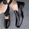 Men's Shoes 2025 Summer New Men's Waterproof and Non-slip Soft Sole Simple Wind One Pedal Comfortable Low-top Casual Leather Shoes