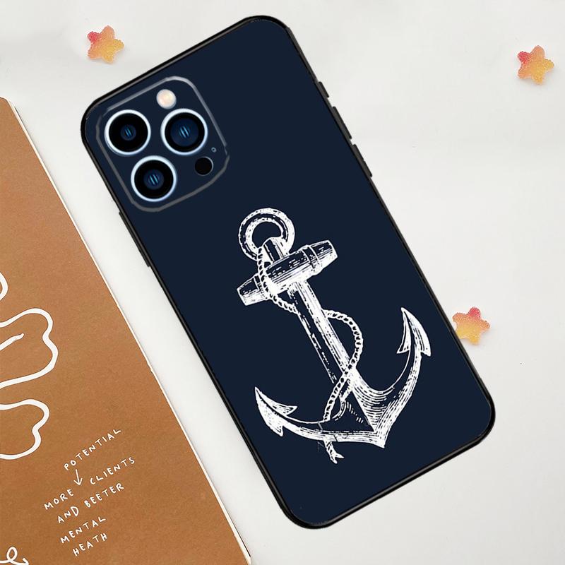 Anchor Sea Beach Phone Case For iPhone 15 16 14 13 12 11 Pro Max Mini Plus XS X XR Back Cover