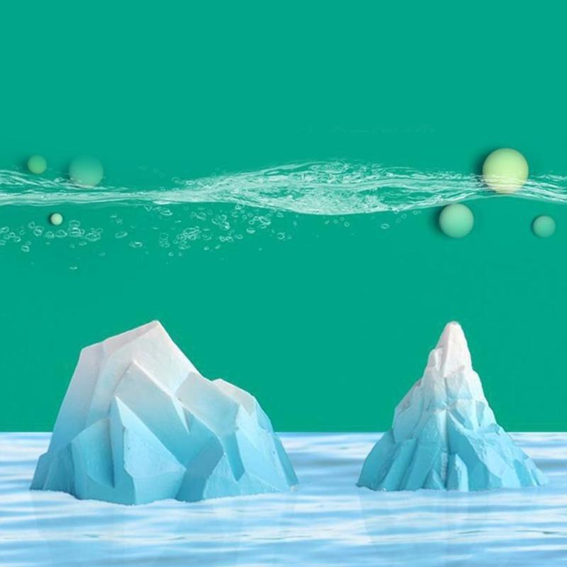 Lebensecht Aquarien Eisberg Dekoration Figurenset mit Eisberg und Pinguinen Landschaft Aquarien Ornament
