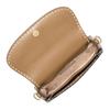 Michael Kors MK Mila Signature Lock White Stitching Accent Leather Tote Crossbody Bag Small Women Bags Beige 30T4GIMM1L-222