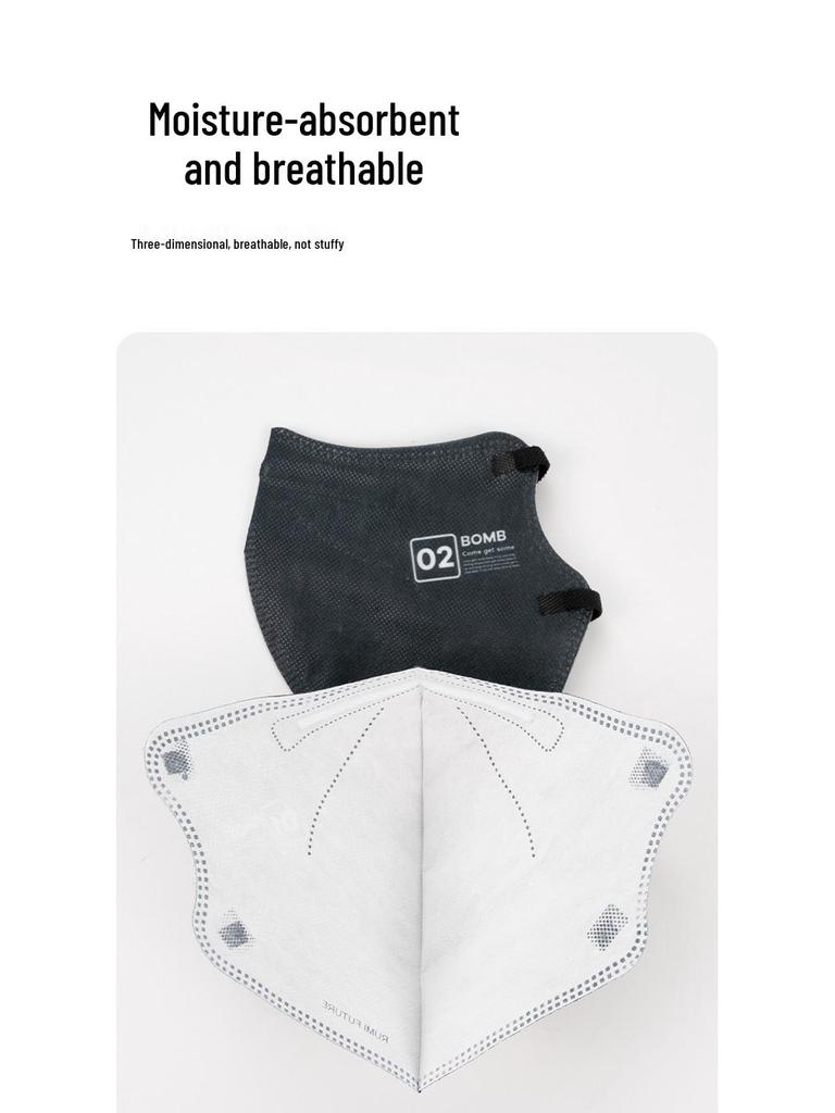 3D Adult Stereo Mask - CodeX Series, Disposable, Breathable, Comfortable, Individually Packaged