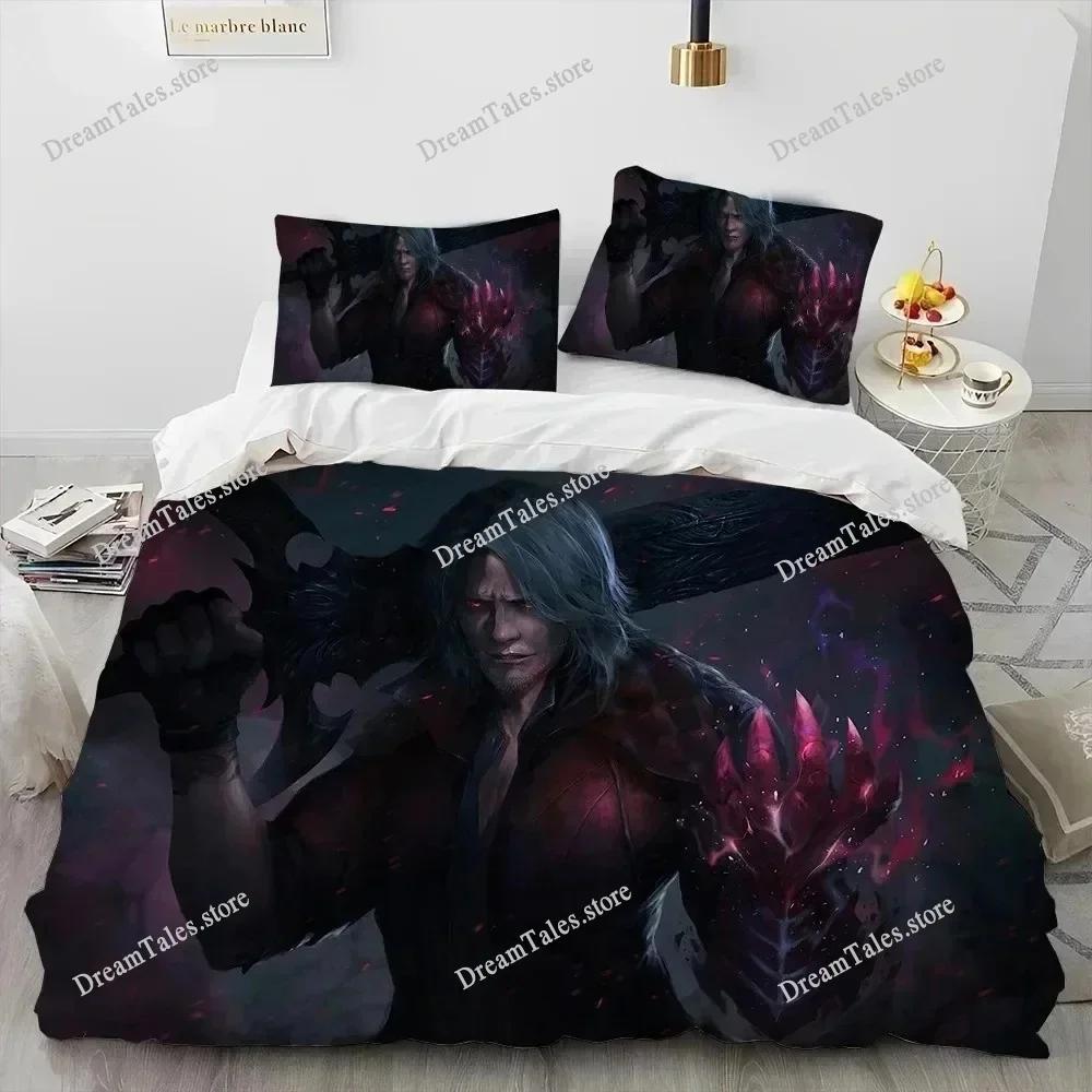 New Devil May Cry DMC Bedding Set Single Twin Full Queen King Size Bed Set Adult Kid Bedroom Duvet Cover Sets 3D Print Game