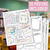 Hadley Designs All About Me Posters Elementary - 20 Star of The Week Poster, All About Me Posters Preschool & Kindergarten, Star Student Poster,