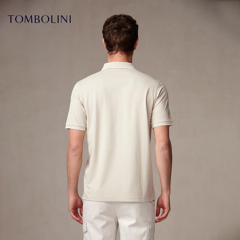 Dongbolini Men's Color-Block Embroidered Polo Shirt