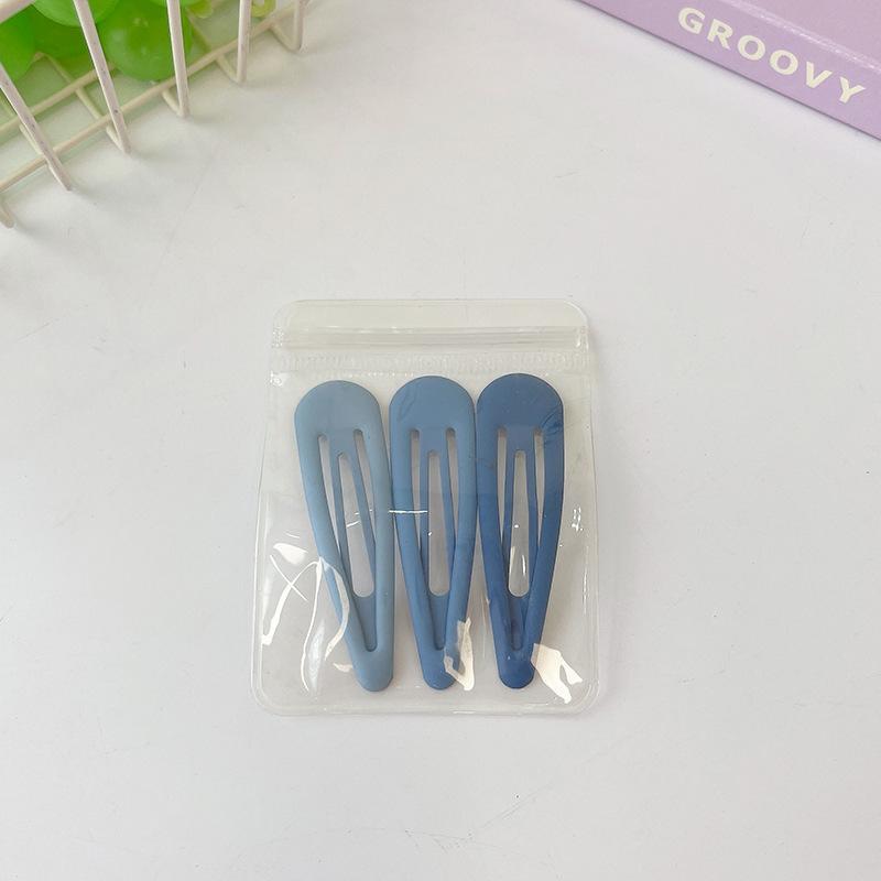 Children'S Gradual Change Of Color Simple Bb Clip Headgear Fashionable Girl One-Word Clip Side Clip Fixed Broken Hair Bangs Hairpin Card