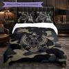 Serbia Pattern 3 Pieces Bedding Set Soft Microfiber Duvet Cover with Pillow Cases for Bedroom