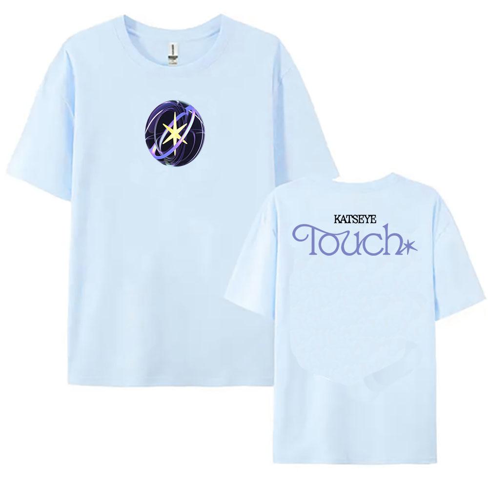 

SIS (М’яке – міцне) Футболка KATSEYE Корейський гурт 2025 Футболки Бавовна Короткий рукав Круглий виріз Футболка Вуличний одяг Унісекс Принт Топ L