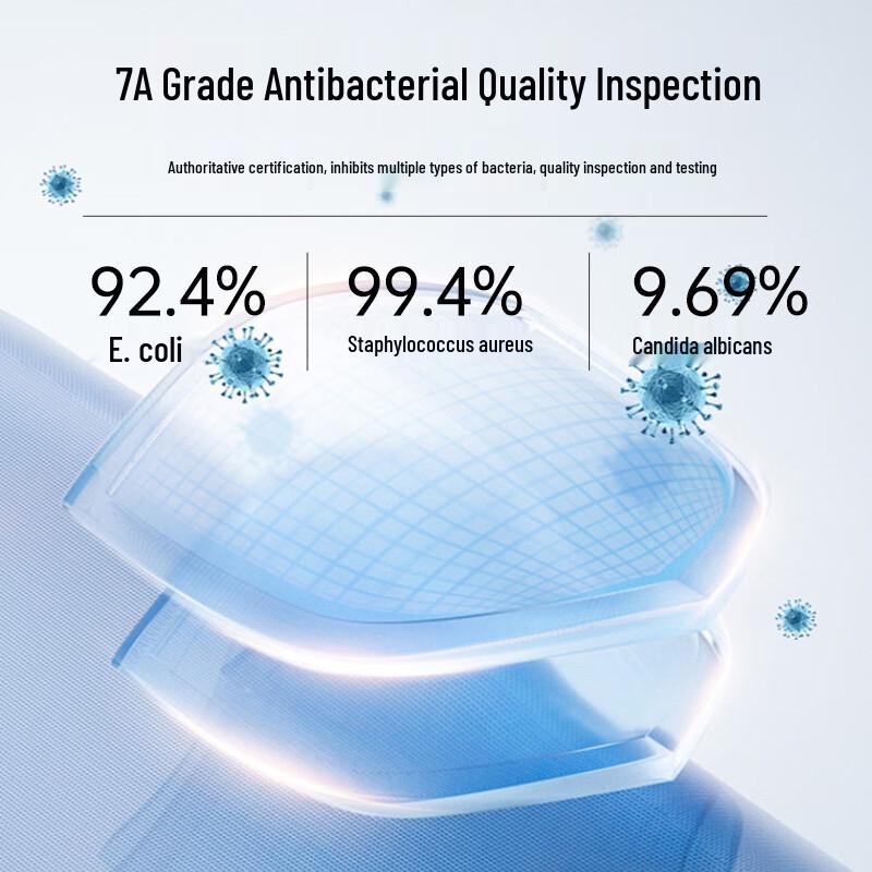 LANGSHA 5A Antibacterial Crystal Silk Socks