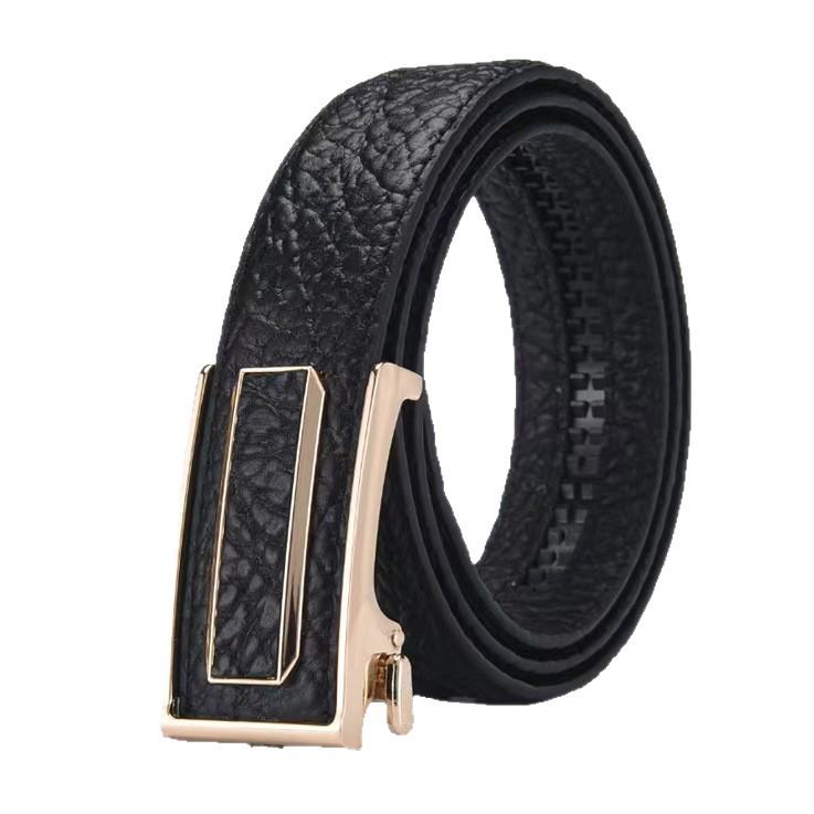 Men's Luxury Genuine Leather Belt with Automatic Buckle - Business Casual, Inner Wear, High-End Trouser, Youth Style