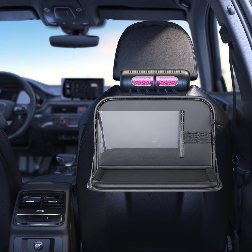 Kids Car Tray Storage Foldable Rear Desk Laptop Holder Car Table For Kids For Toddler Airplane Camping Long Ride Snack Time