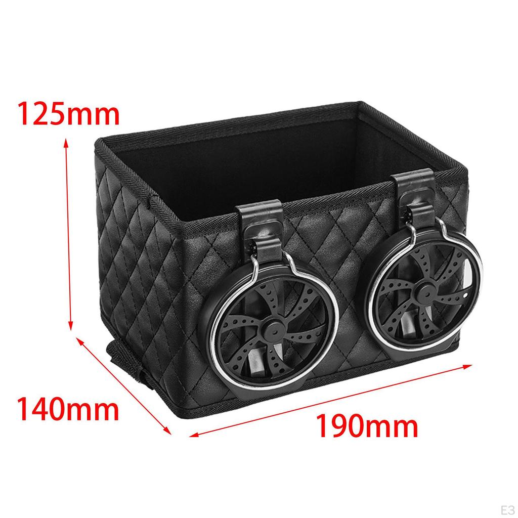 Car Storage Box Multifunctional Hanging Tissue Water Cup Holder Seat Organizer paper
