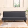 Solid Color Foldable Armless Sofa Bed Cover