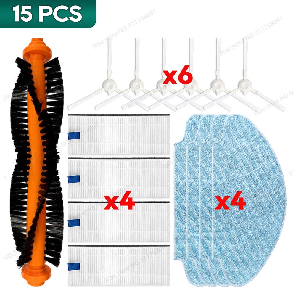 Compatible for Tefal Rowenta Explorer 20 40 45 50, Isweep X3 Accessories Main Brush Filter Side Brush Mop Colth