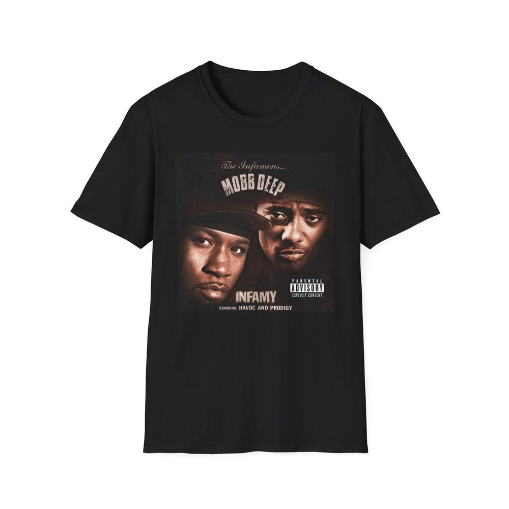 Mobb Deep TShirt Infamy Shirt Hip Hop Tee Mobb Deep Infamy Shirts Rap Fan Unisex T-Shirt XL
