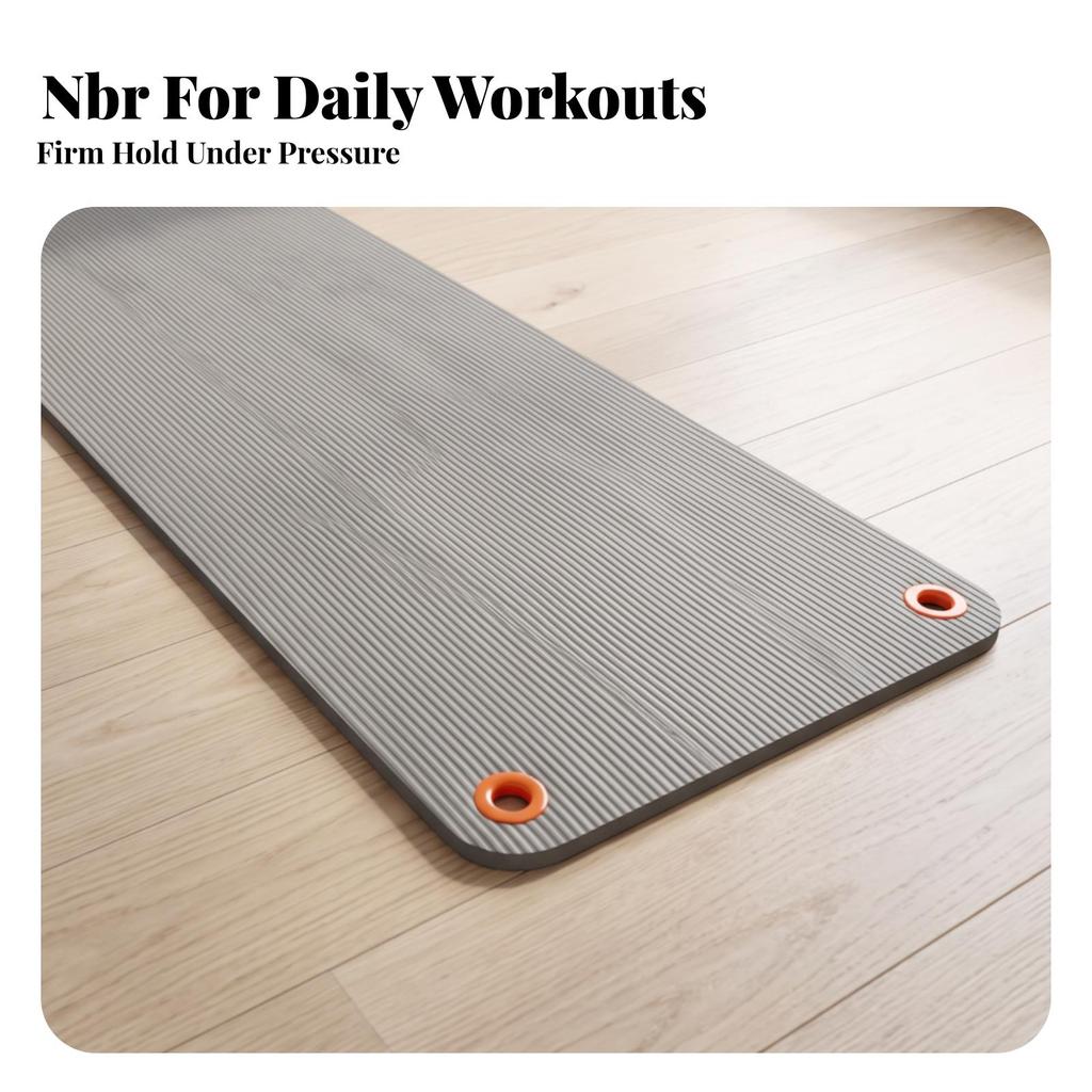 Stretching Mat with Eyelets Anti-Slip Hanging Workout Supportive